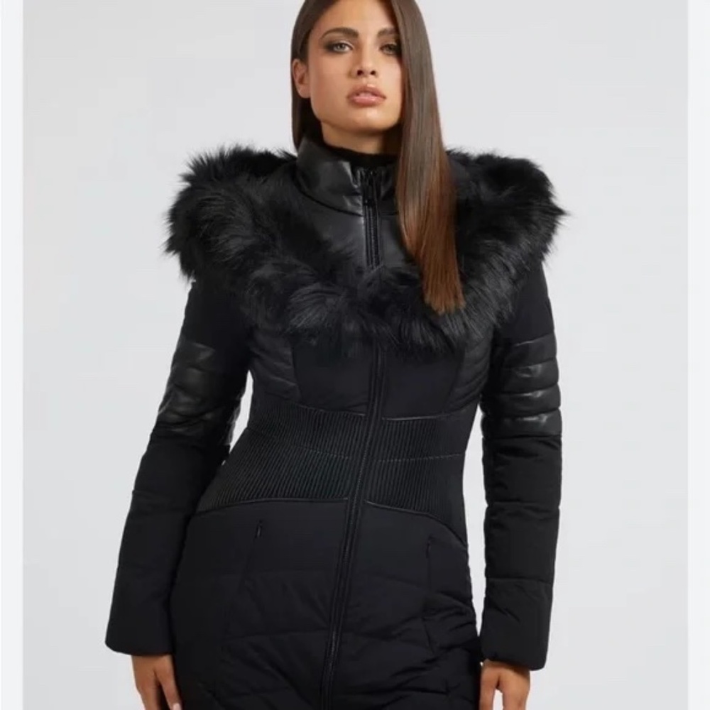 Guess Eco Oxana Quilted Coat NWT - Size Medium